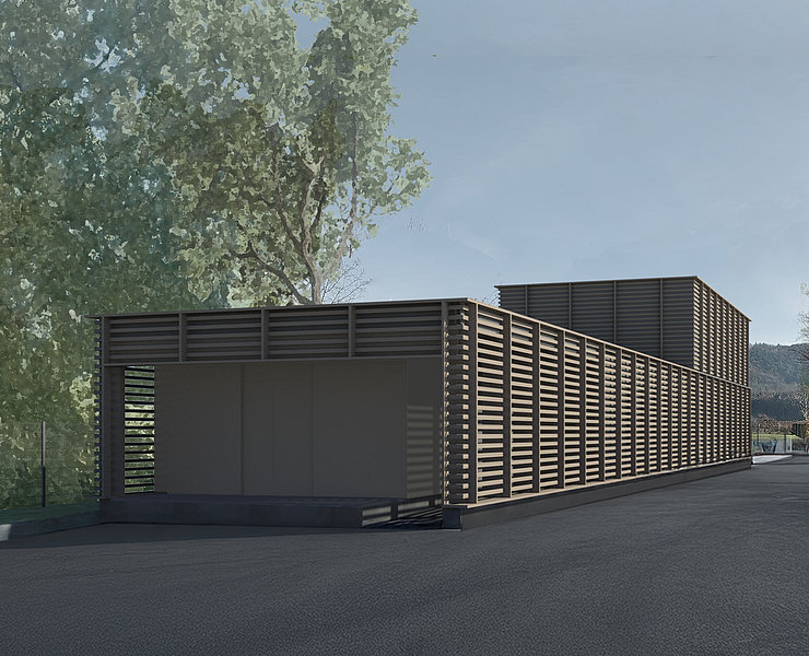 Wasserwerk Walporzheimer Straße in Bad Neuenahr-Ahrweiler im Bau – moderne Infrastruktur für eine sichere Wasserversorgung.