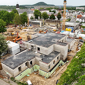 Kurpark Bad Neuenahr im Bau: Moderne Parkanlage entsteht im Stadtteil Bad Neuenahr im Ahrtal.