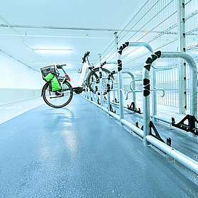 Fahrradständer in der Marktgarage