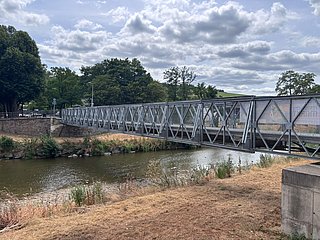 Behelfsbrücke über der Ahr